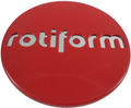ROTIFORM 2.36SNAPIN CAP-RED W/CHR LOGO