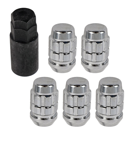 X2 LOCK ACORN 14-1.50 CHR 5-PK BAG