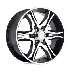 AR893 MAINLINE 17X8 5X4.5 G-BLK/MCH +25M