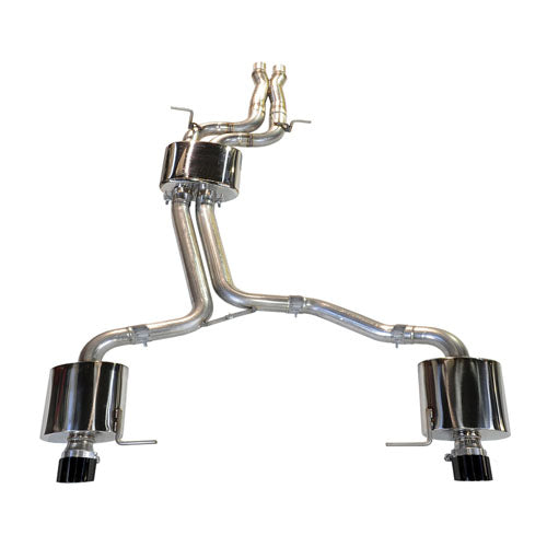 AWE Tuning 3015-33054 - Touring Edition Cat-Back Stainless Exhaust Diamond Black Tips