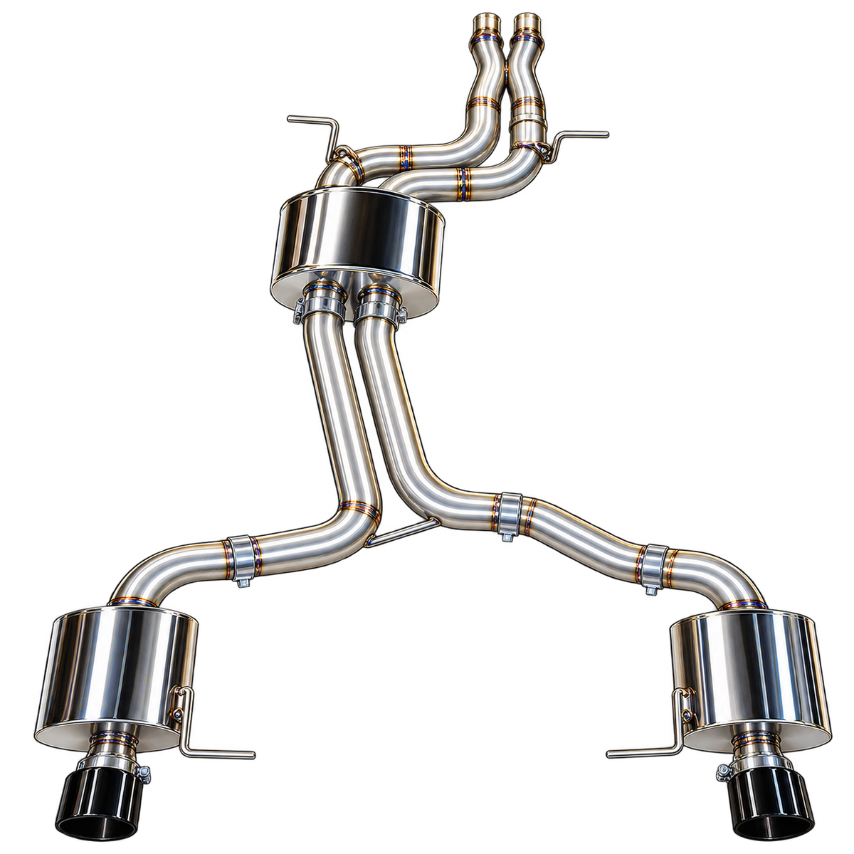 AWE Tuning 3015-33054 - Touring Edition Cat-Back Stainless Exhaust Diamond Black Tips