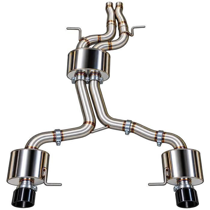 AWE Tuning 3015-32050 - Touring Edition Cat-Back Stainless Exhaust Chrome Silver Tips