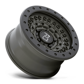 BARRICADE 17X8.5 6X5.5 112 OD-GRN-BLK +0