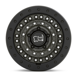 BARRICADE 17X8.5 6X5.5 112 OD-GRN-BLK +0
