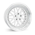 ESR Wheels SR01 Gloss White / Machined Lip 17x8.5 +30 5x114.3mm 72.6mm