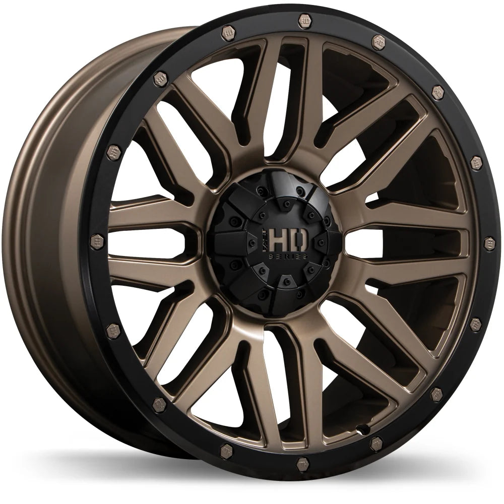 Fast HD Menace Satin Bronze with Black Trim 18x9 0 6x139.7mm