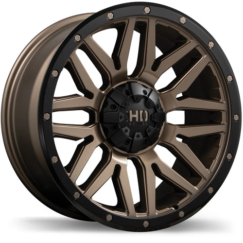 Fast HD Menace Satin Bronze with Black Trim 18x9 0 6x139.7mm