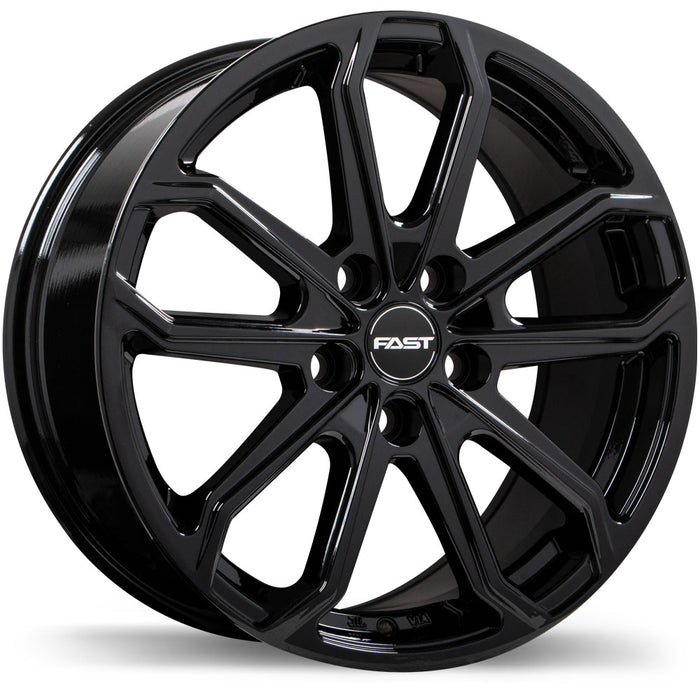 Fast Wheels Impression Gloss Black 17x7.5 +35 5x114.3mm 67.1mm