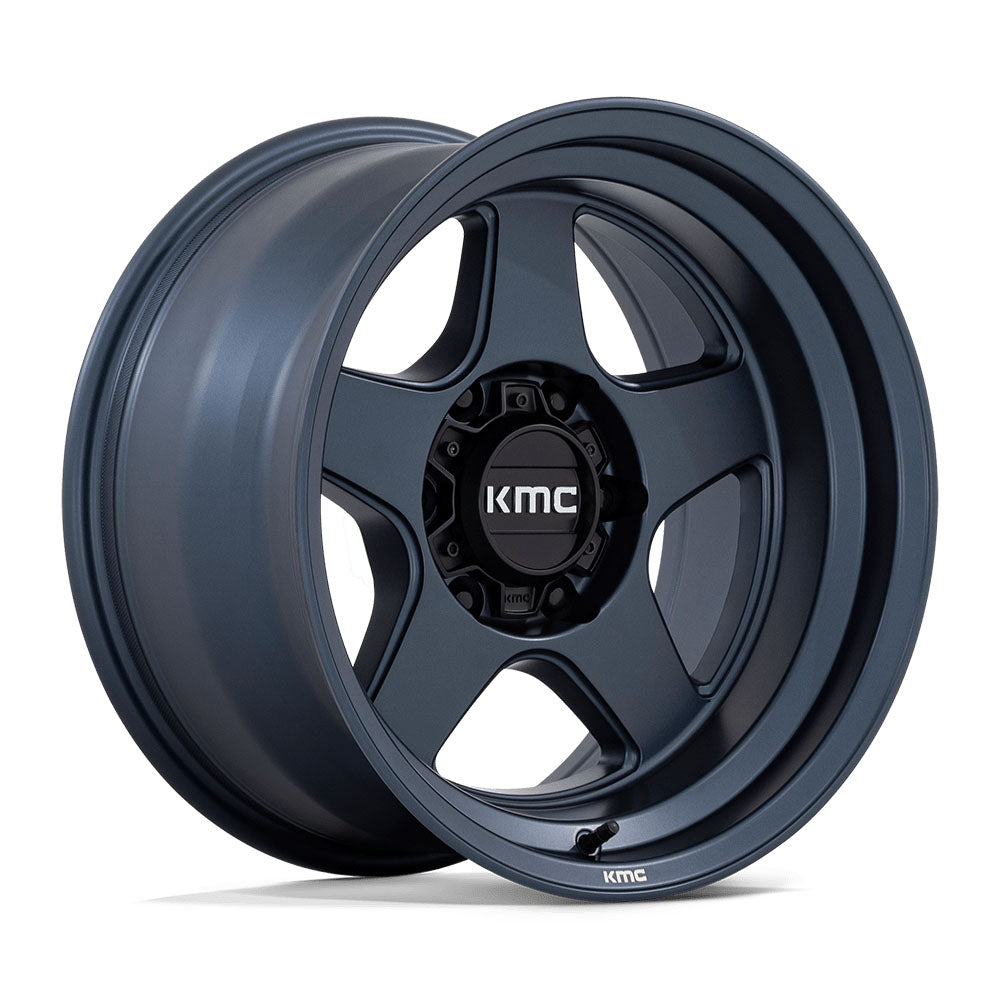 KMC Wheels KM728 LOBO Metallic Blue Wheels 17x8.5 +18 6x139.7 106.1mm