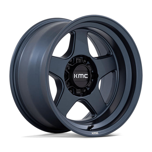 KMC Wheels KM728 LOBO Metallic Blue Wheels 17x8.5 +18 6x139.7 106.1mm