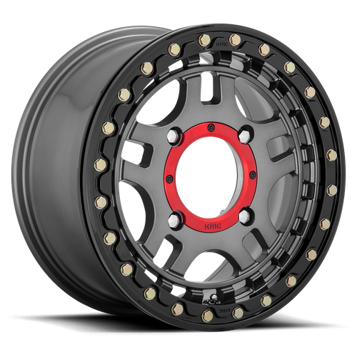 RECON UTV BL 15X7 4X137 G-MTL BLK-RG +38