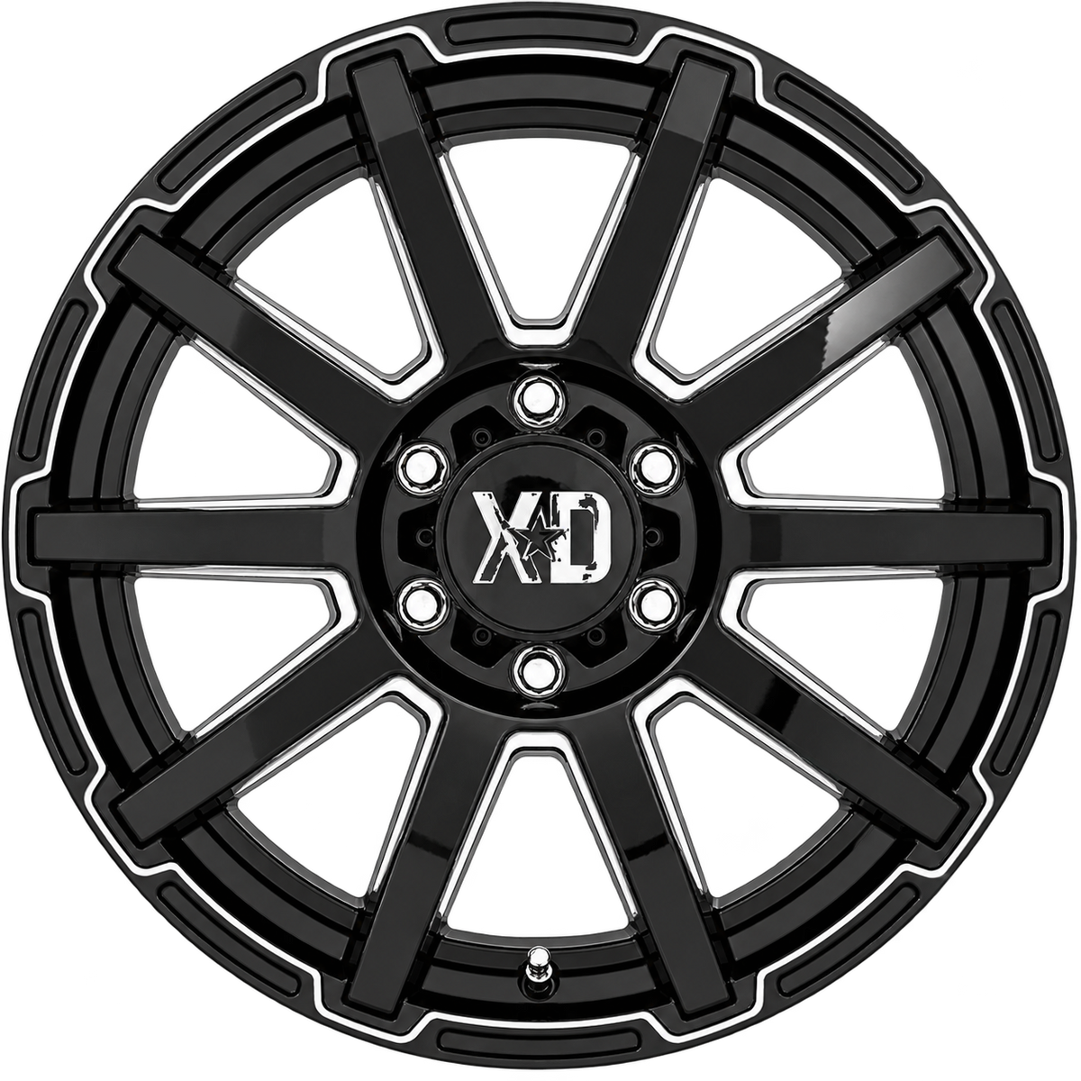 XD847 22X10 8X180 G-BLK MILL -18MM