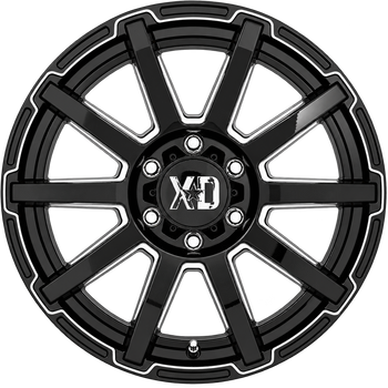 XD847 22X10 8X180 G-BLK MILL -18MM