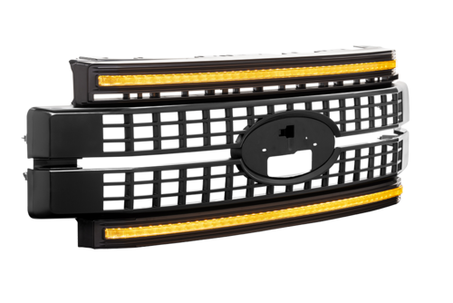 FORD SD 17-19 GRILLE UNFINISHED AMB DRL