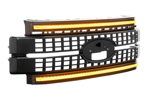 FORD SD 17-19 GRILLE UNFINISHED AMB DRL
