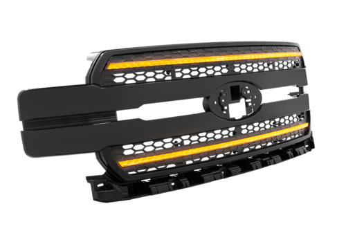 FORD F150 18-20 GRILLE UNFINISH AMB DRL