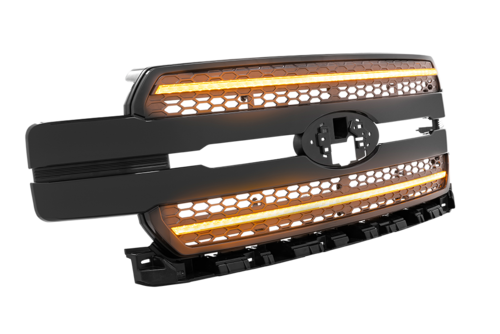 FORD F150 18-20 GRILLE UNFINISH AMB DRL