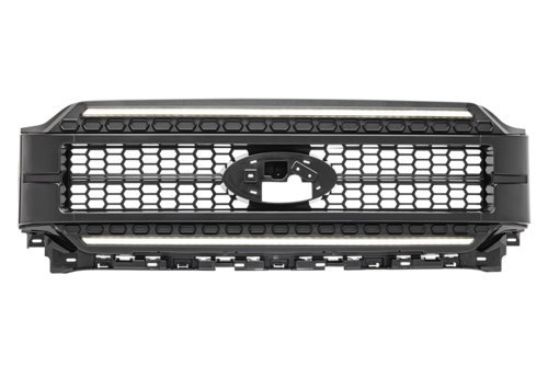 GRILLE F150 2021+ PAINTABLE-BLK WHT DRL