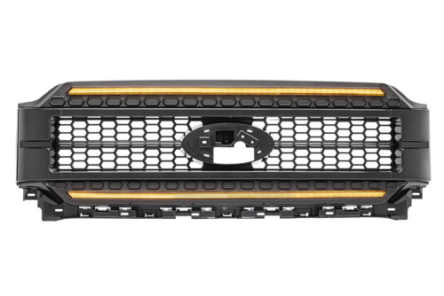 GRILLE F150 2021+ PAINTABLE-BLK AMB DRL