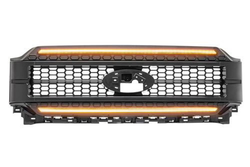 GRILLE F150 2021+ PAINTABLE-BLK AMB DRL