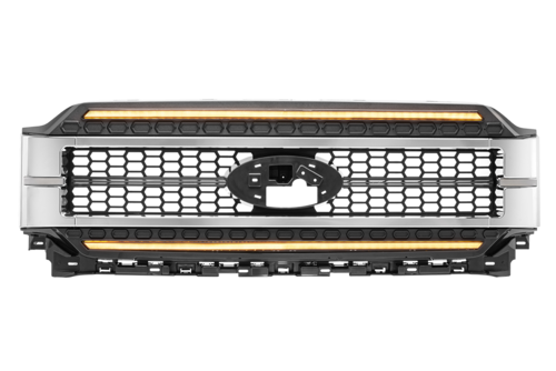 GRILLE F150 2021+ CHROME FINISH AMB DRL