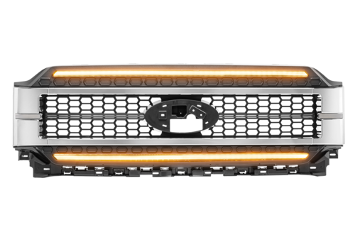 GRILLE F150 2021+ CHROME FINISH AMB DRL