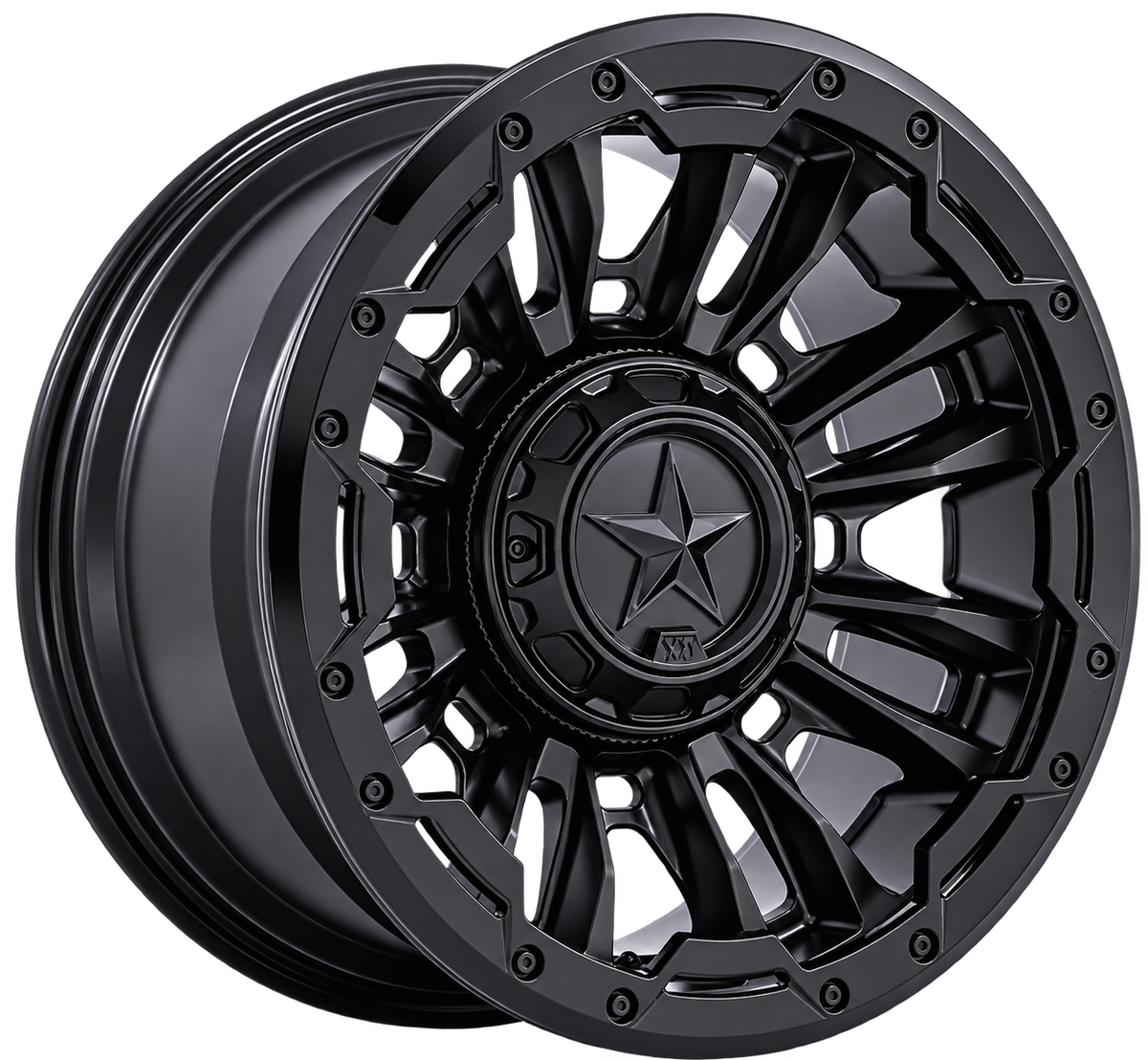 BOMBER 20X10 8X6.5 125 -18 M-BLK GB-RG