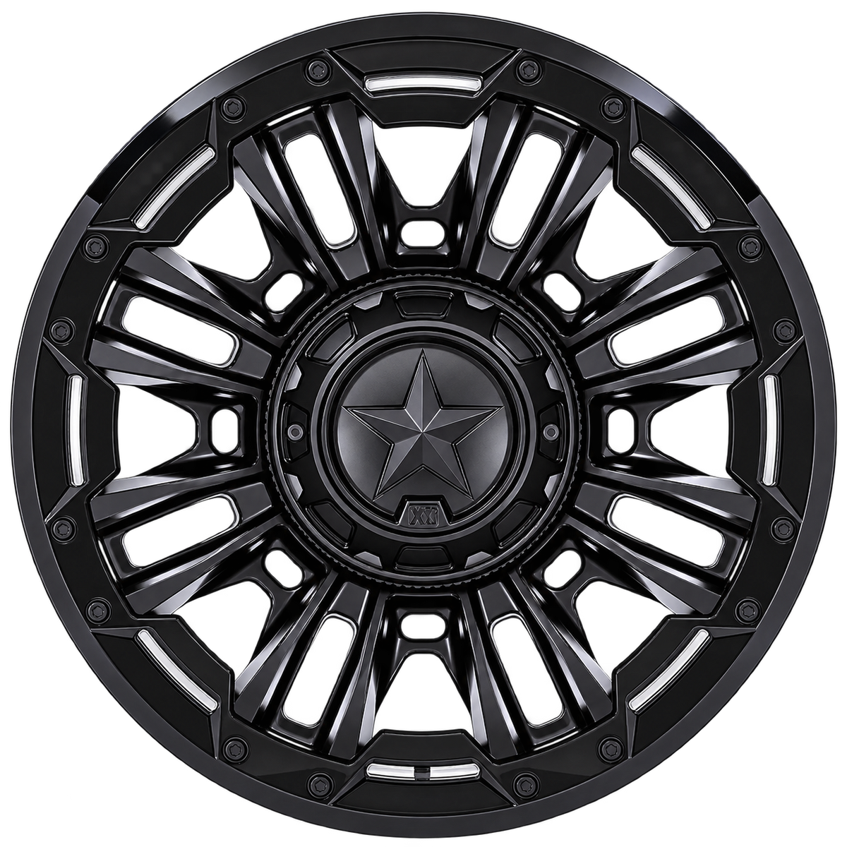 BOMBER 20X10 8X6.5 125 -18 M-BLK GB-RG