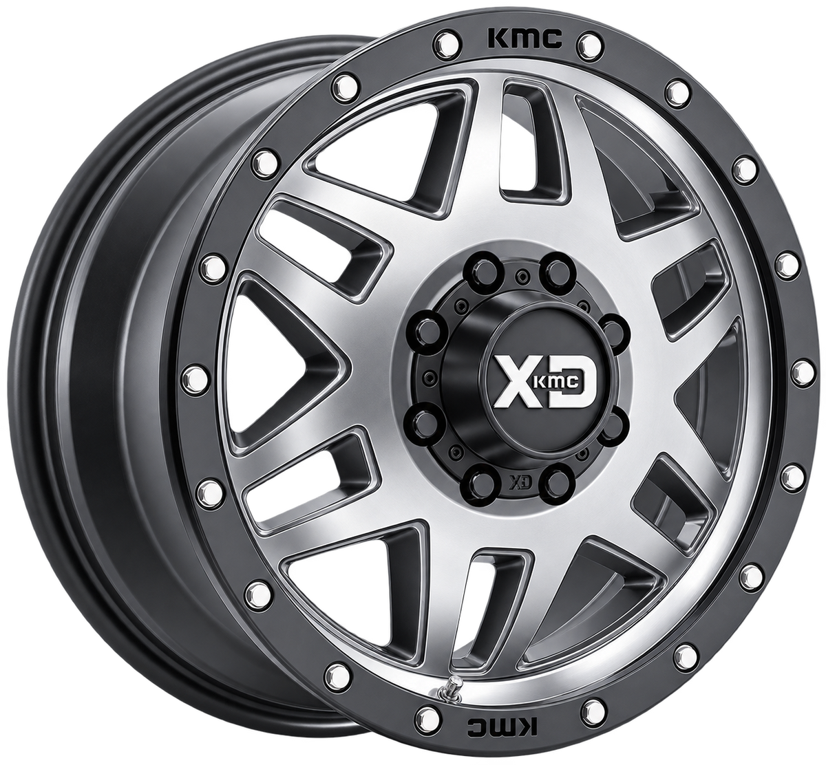 XD130 20X8.25 8X200 M-GRY BLK-RING 127MM