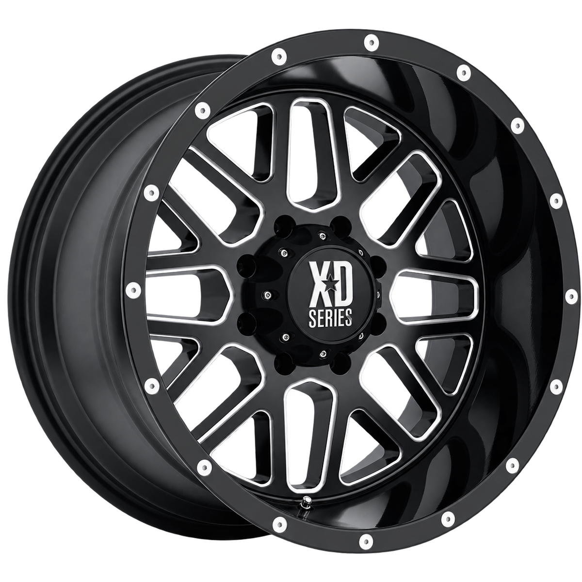 XD820 20X9 6X135 S-BLK MILL 18MM