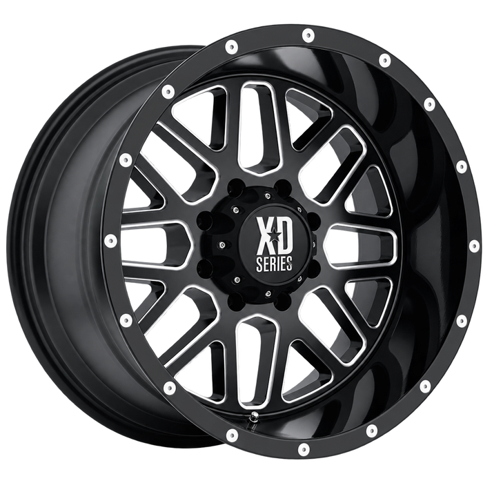 XD820 20X9 6X135 S-BLK MILL 18MM