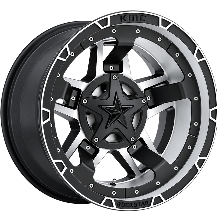 XD827 22X12 5X5.0/5.5 M-BLK MACH -44MM