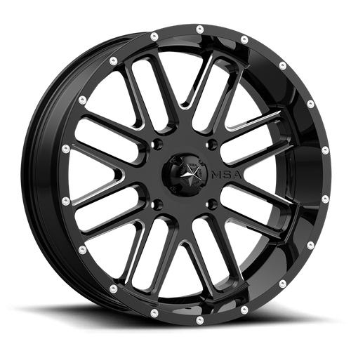 BANDIT UTV 22X7 4X156 G-BLK MILL 00MM