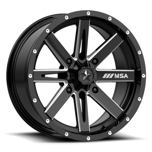 BOXER UTV 15X7 4X156 G-BLK MILL 10MM