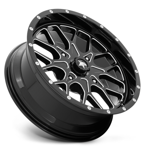 PORTAL UTV 20X7 4X156 115 G-BLK-MILL +0