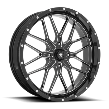 PORTAL UTV 24X7 4X156 115 G-BLK-MILL +0