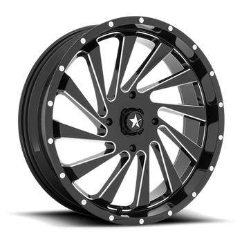 BLADE UTV 22X7 4X156 115 G-BLK-MILL +0