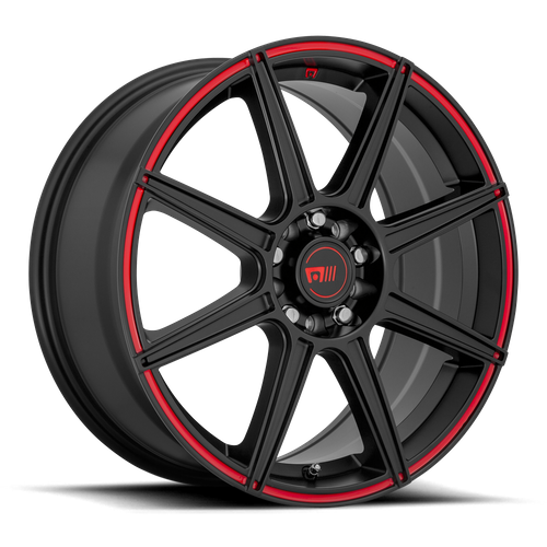 MR142 17X7 5X4.25/4.5 S-BLK RED 40MM