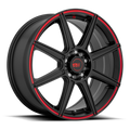 MR142 15X6.5 5X100/4.5 S-BLK RED 40MM