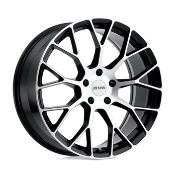 PE P2B 20X8.5 5X120 76 G-BLK MACH +35