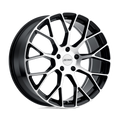 P2B 16X7 4X100 72.1 +40 G-BLK-MACH