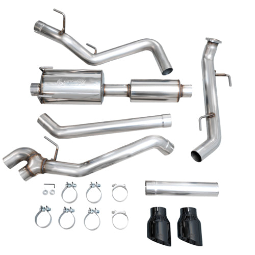 AWE Tuning Exhaust for 4th Gen Toyota Tacoma Dual Diamond Black Tips