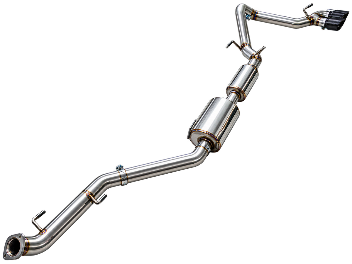 AWE Tuning Exhaust for 4th Gen Toyota Tacoma Dual Diamond Black Tips