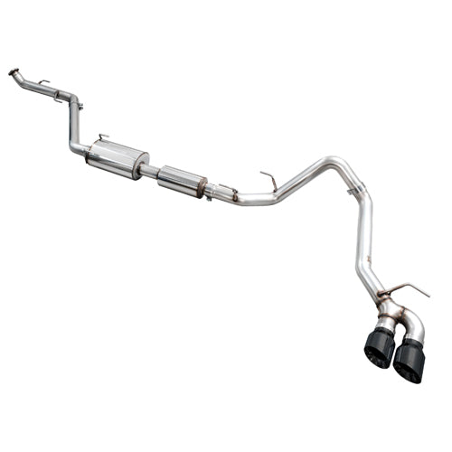 AWE Tuning Exhaust for 4th Gen Toyota Tacoma Dual Diamond Black Tips