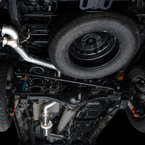AWE Tuning Exhaust for 4th Gen Toyota Tacoma Dual Diamond Black Tips